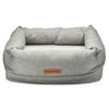 Vibrant Life Deluxe Orthopedic Pet Bed, Gray, Small Dog Bed, 18 inches x 24 inches, for Small Dogs