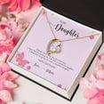 thumbnail image 5 of Dear Daughter Necklace - Daughter Mother's Day Gift - To My Daughter Necklace From Mom Dad - Grown Up Daughter Gift From Mom - Forever Love Necklace - White Gold or Yellow Gold - Gift Box, 5 of 5