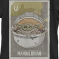 thumbnail image 2 of Girl's Star Wars: The Mandalorian The Child Cradle Graphic Tee Black Medium, 2 of 4