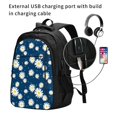 thumbnail image 2 of Balery Daisies Flowers Mochila con carga USB para hombre y mujer - Mochila impermeable y antirrobo para laptop con puerto USB para viajes, trabajo, 2 of 7