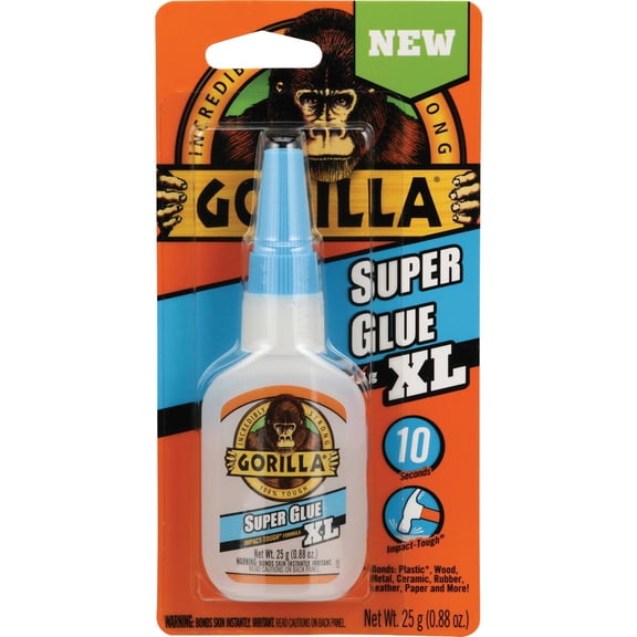 2-pack Gorilla Super Glue XL - Clear Liquid Adhesive - 2 Pack, 25 Gram — Residential Use, Standard Application