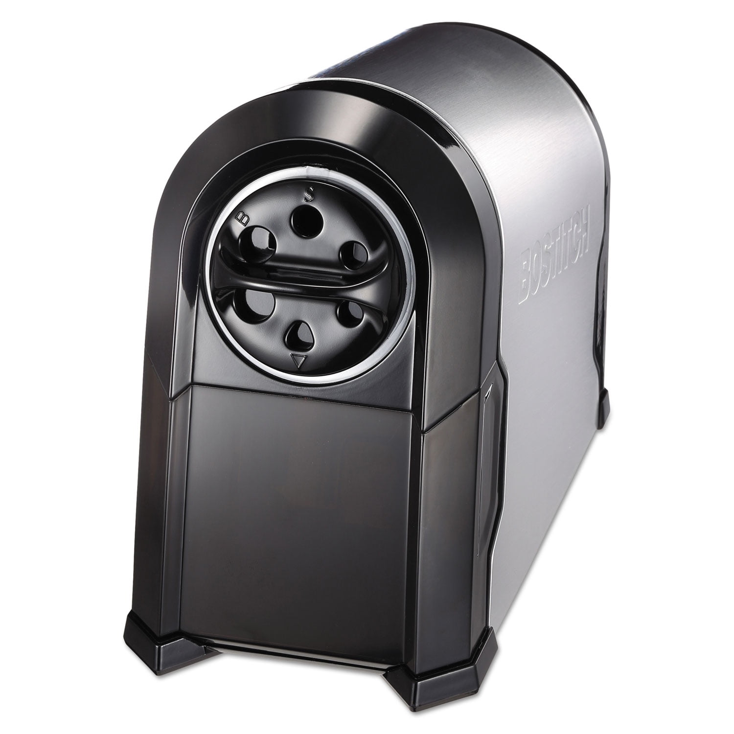 Stanley Bostitch Super Pro Glow Commercial Electric Pencil Sharpener, Ac-powered, 6.13" X 10.63" X 9", Black/silver