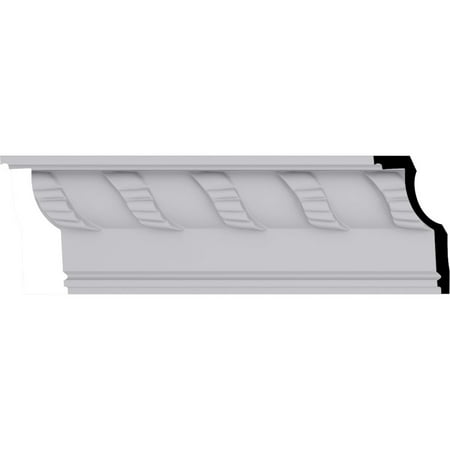 4 3/4"H x 2 3/8"P x 5 1/4"F x 94 1/2"L Anise Crown Moulding