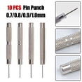 thumbnail image 5 of 10Pcs Watch Strap Bracelet Pin Remover Repair Tool Iron Pin Punches 0.7-1.0mm, 5 of 5