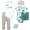 Teal Hot Air Balloon, variant on Infant Boys Cotton Layette Set, Teal Hot Air Balloon, 0-3 Months