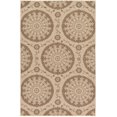 thumbnail image 1 of Unique Loom Botanical Collection Floral Abstract Transitional Indoor and Outdoor Flatweave Area Rug, 5 Feet 3 Inch x 8 Feet, Brown/Beige, 1 of 1