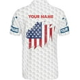 thumbnail image 2 of Lotusprinthandmade Personalized Funny Golf America Flag Polo Shirt (Lightweight) S-5XL Multicolor, 2 of 7