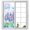 Blue, variant on Window Privacy Film Forest Simple Line-drawing Stained Glass Window Film Decorative Sun Block Window Cover Rainy Colorful Tree Grass Window Clings Static Adhesive Sticker for Bathroom 19.6"x39.3"