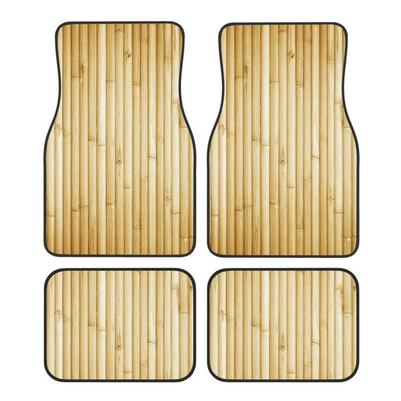 Salouo Bamboo Wall for 4-Piece Floor Mats, Custom Fit Car Mats All-Weather Car Foot Mats Automotive Floor Mats for Cars, Trucks, SUVs, Vehicle Floor Liner