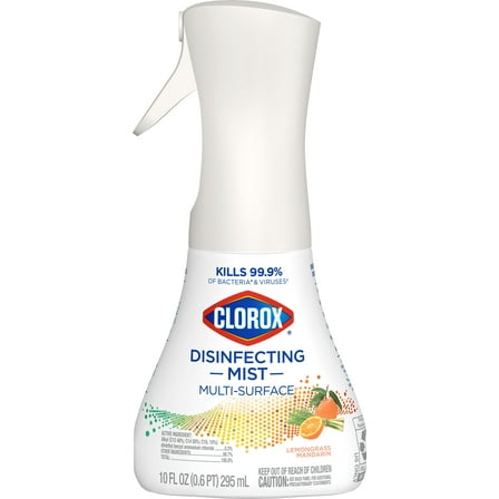 Clorox Disinfecting Multi-Surface Mist 10oz Lemongrass Mandarin Pack of 2