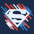 thumbnail image 2 of Mens Superman Colorful Streaks Logo T Shirt, 2 of 4