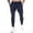 Blue, variant on Inleife Mens Pants 2025 Men Fashion Solid Casual Elastic Waist With Pocket Trousers Sport Pants
