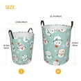 thumbnail image 3 of ZICANCN Snowman Laundry Basket Organizer, Dirty Clothes Hamper for Bathroom Bedroom Laundry Room, Medium Size, 3 of 7