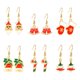 thumbnail image 1 of Christmas Hook Earrings Set for Women Dangle Style Perfect for Parties 6 Pairs Festive Jewelry, 1 of 2