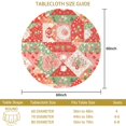 thumbnail image 3 of Pioneer Flower Floral Print Pattern Round Tablecloth 60 X 60 Inch, Wrinkle Resistant Wipeable Table Cloth for Kitchen Dining Picnic Patio Party, 3 of 6