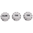 thumbnail image 2 of White Black 2 Volume & 4 Tone Guitar Control Knobs for Strat Style Guitar, 2 of 7