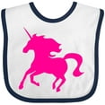 thumbnail image 3 of Inktastic Pink Unicorn Boys or Girls Baby Bib, 3 of 4