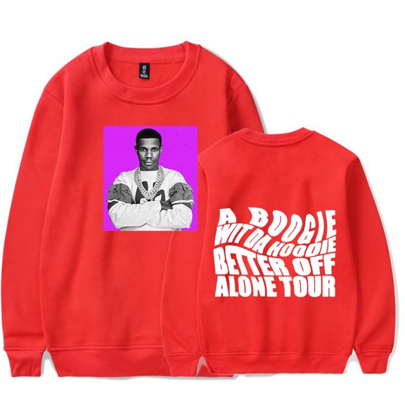 A Boogie Wit Da Hoodie Better Off Alone Tour Crewneck Sweatshirt Unisex Fashion Long Sleeve
