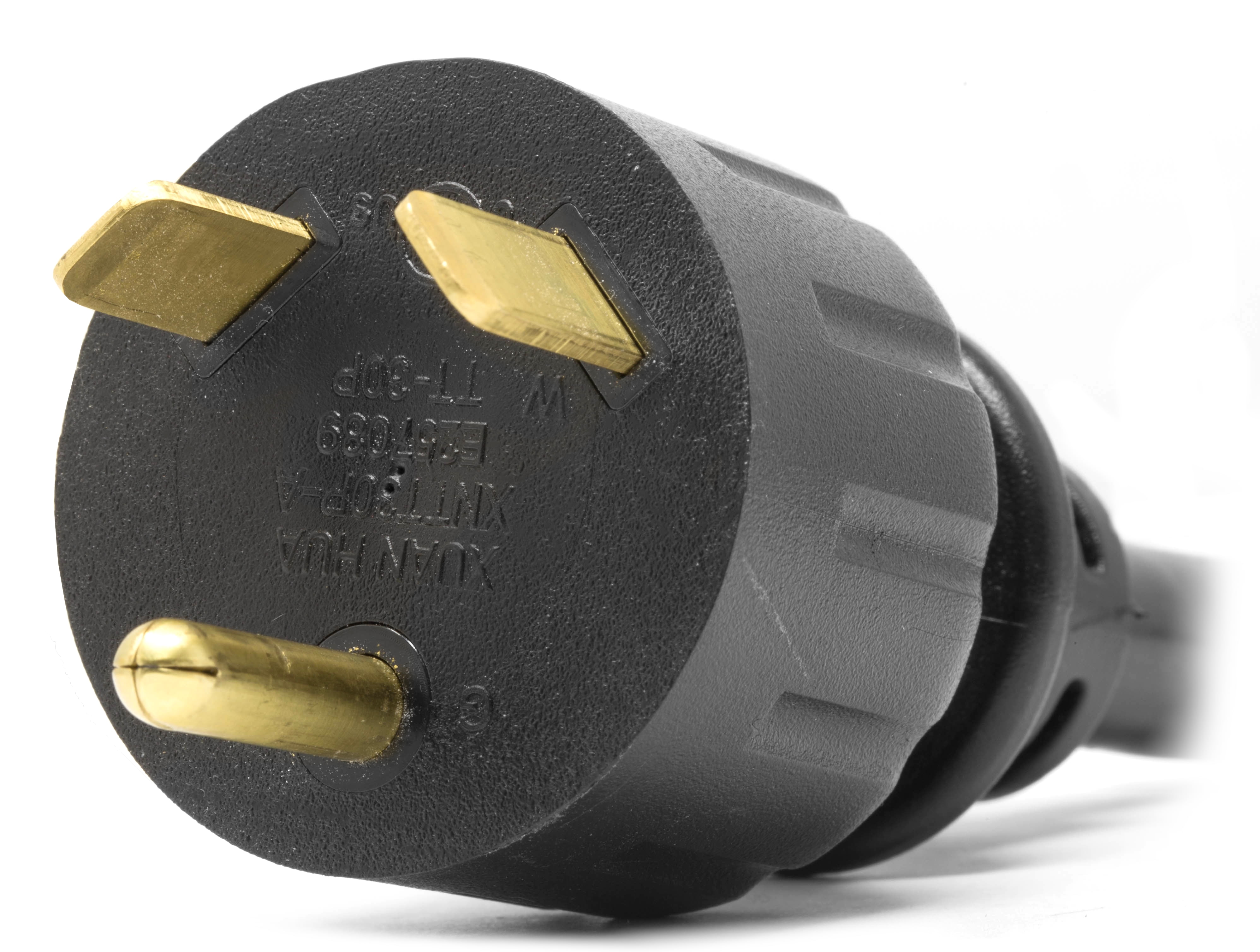 WEN 3 Feet 10-Gauge SJTW Generator Extension Cord Splitter (converts TT-30R to two 5-20R outlets)