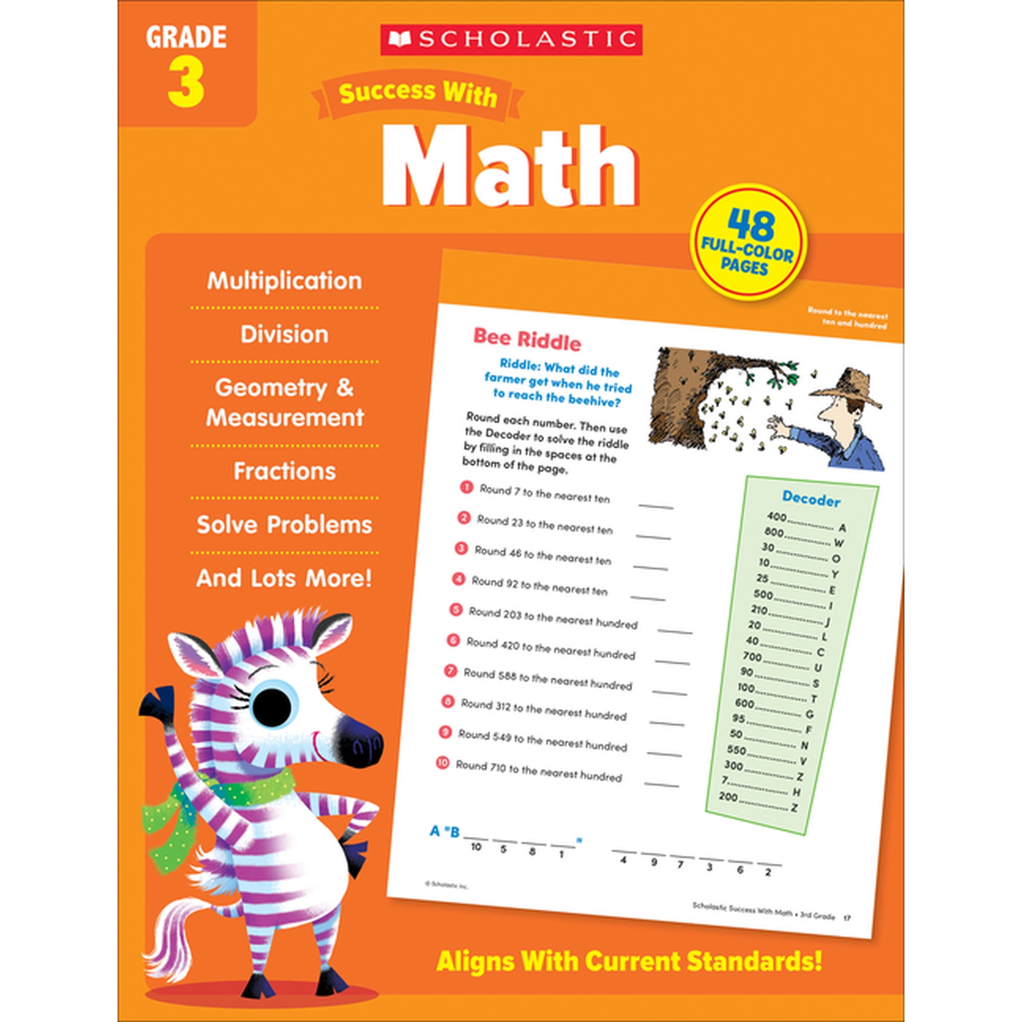 Scholastic Success with Math Grade 3 Workbook, (Paperback)