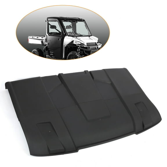 Kojem Hard Roof, Fit for 2013-2023 Polaris Ranger XP 1000/900/570, Full Size,Black,2-Piece Combination