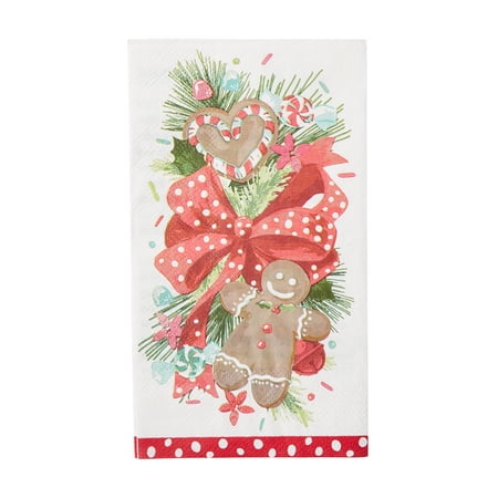 The Pioneer Woman Gingerbread Wreath Disposable Guest Napkins  24 Count