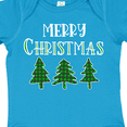 thumbnail image 4 of Inktastic Merry Christmas Green Plaid Christmas Trees Boys or Girls Baby Bodysuit, 4 of 5