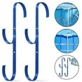 thumbnail image 2 of 2Pcs Blue Pool Pole Hooks Pool Fence Hooks Pool Side Pool Leaf Skimmer Grid Rack, 2 of 9
