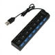 thumbnail image 3 of Concentrador multicargador USB 2.0 de 7 puertos con adaptador de alta potencia de encendido y apagado para ordenador portátil (negro), 3 of 4