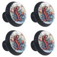 thumbnail image 2 of 4 Pcs Fish Knobs for Kitchen Cabinet Cupboard Dresser Bookcase Drawer Pulls Handles Round Home Decor, 2 of 8