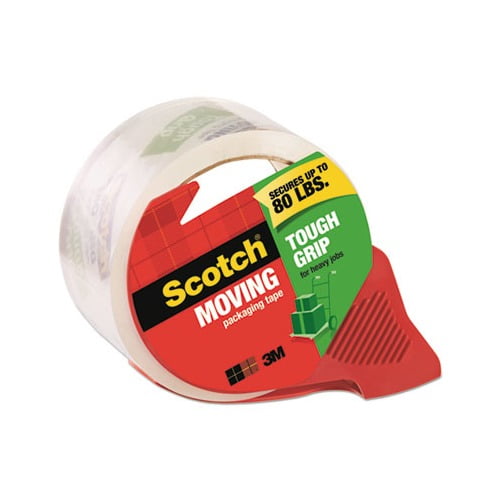 Tough Grip Moving Packaging Tape 3" Core, 1.88" x 54.6 yds, Clear