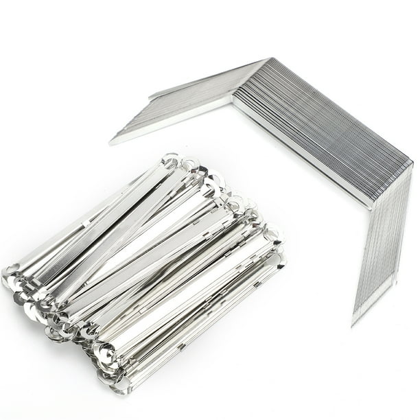 50pcs File Fasteners 2Hole Iron Binder Clip Paper Prong Fastener