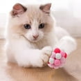 thumbnail image 3 of Pet Toys Interactive Cat Rattle Woolen Yarn Colorful Pom Poms Chew Bouncy Toys for Indoor Outdoor, 3 of 5
