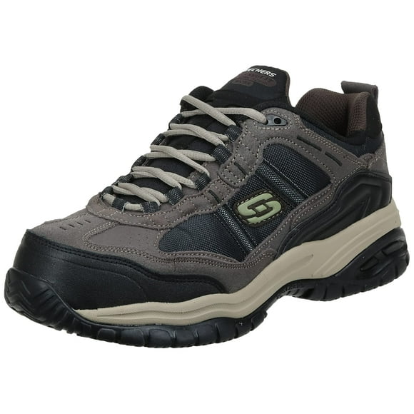 Skechers Men's Work Relaxed Fit Soft Stride Grinnel Comp, Brown/Black - 7 E US