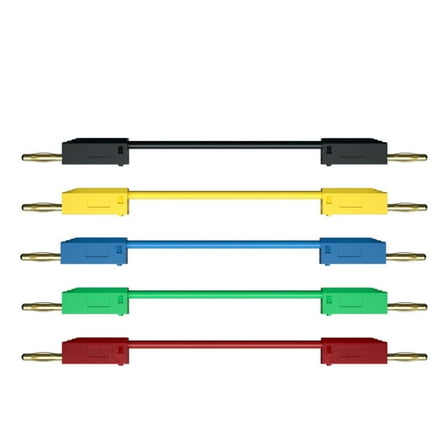 RUISINERY 2mm Banana plugs Test Cord 24K Gold plate connector High Conductivity for Electronic Testing & Measurement instrument