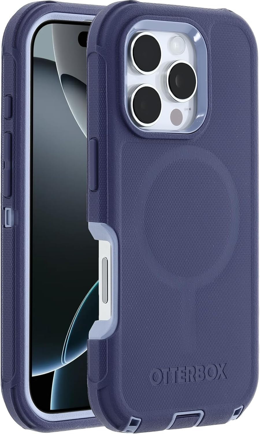 OtterBox iPhone 16 Pro (Only) - Defender Series MagSafe Case - Denver Dusk (Purple) - Case Only - Built-in Magnets - Screenless - Rugged & Durable - with Port Protection - Non-Retail Packaging