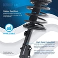 thumbnail image 2 of Detroit Axle - 2 Front Struts for 2001-2007 Dodge Grand Caravan Chrysler Town & Country 2001-2003 Voyager, Complete Struts with Coil Spring 2002 Shock, 2 of 7