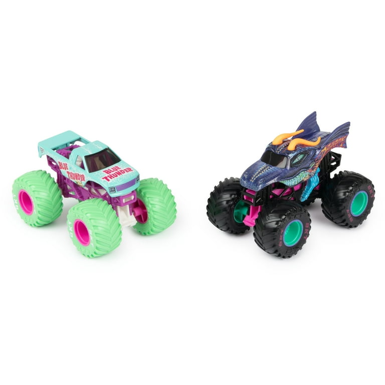 Hot Wheels Monster Trucks RC Rhinomite Transforms into Launcher, Includes  1:64 Scale Toy Truck 