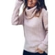 thumbnail image 3 of Sexy Dance Jersey suéteres de punto de Color sólido suéter de manga larga prendas de punto Jumper Tops mujeres cuello alto cálido, 3 of 6