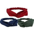 thumbnail image 3 of BESTSKY 3Pcs Wide Headbands for Women,Sweatband,Fabric Sweat Bands Headbands for Women,Style2, 3 of 4