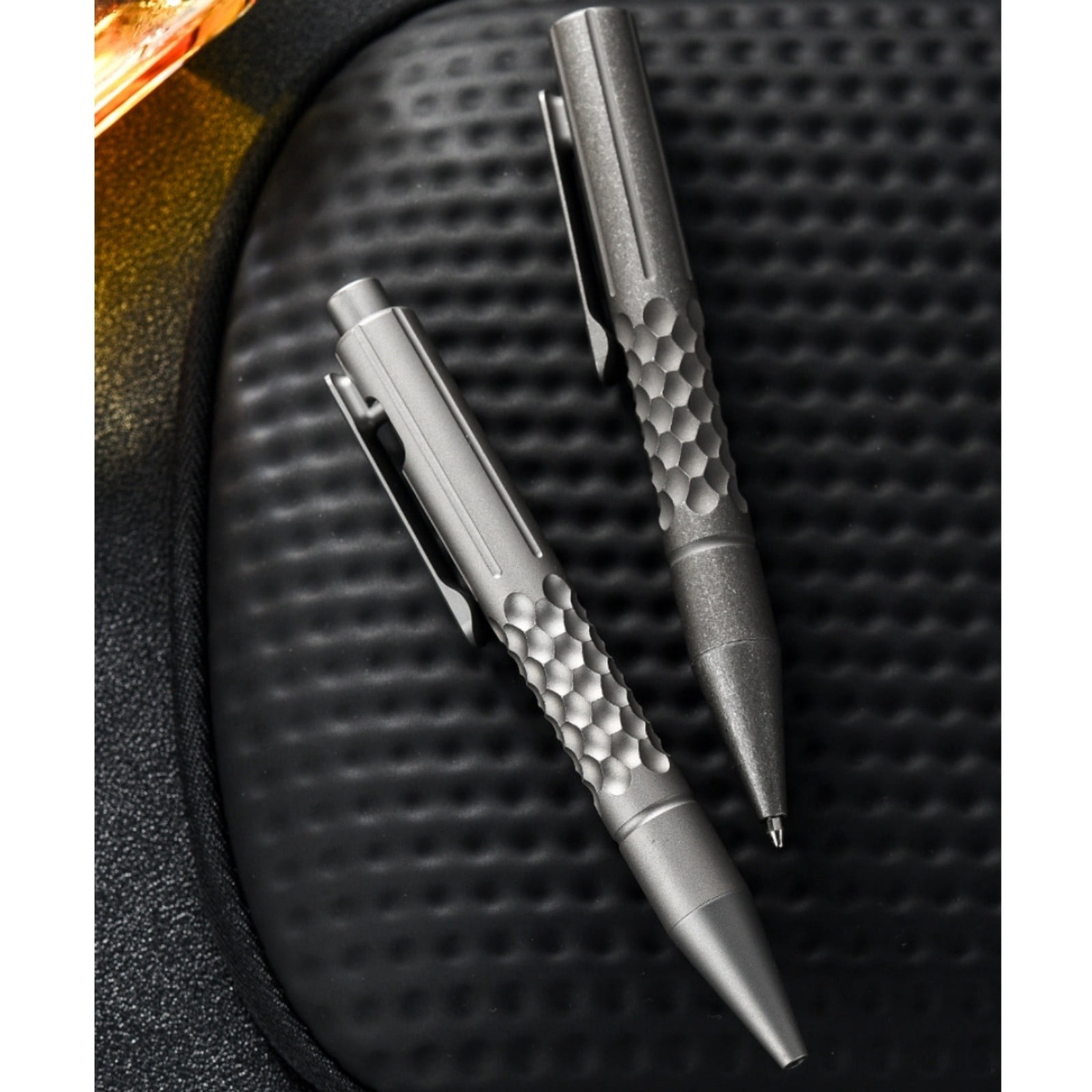 Titanium Alloy Bolt Action Pen, Lightweight EDC Writing Pen with G2 Refill, CNC Machined Aluminum-Style Grip for Office, Travel & Everyday Carry