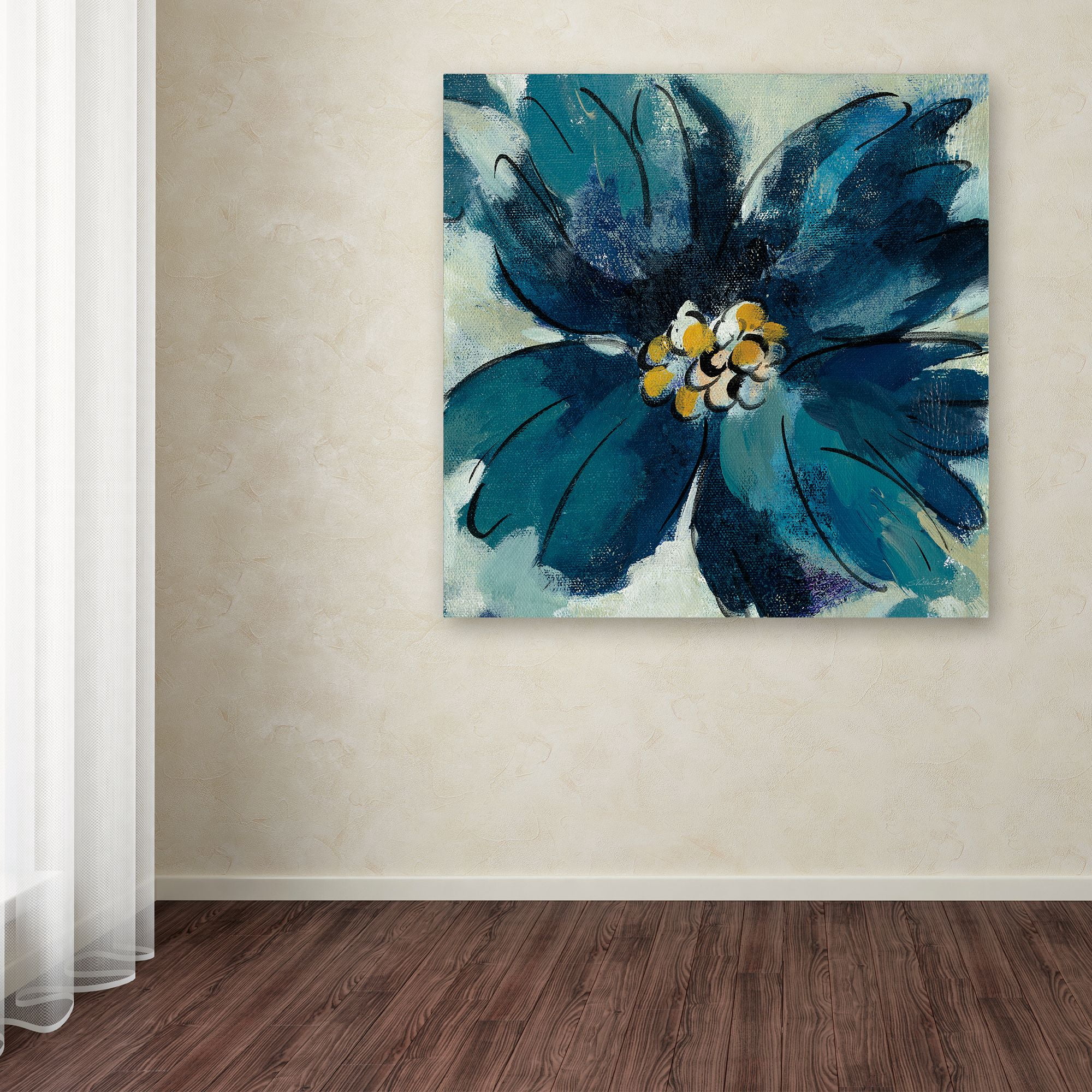 Trademark Fine Art 'Inky Floral II' Canvas Art by Silvia Vassileva