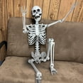thumbnail image 4 of DUNCHATY 3FT + 5.5FT Poseable Human Skeletons Set, Realistic Bone Joints, Lightweight Indoor/Outdoor Halloween Props for Trees, Porch, Party Decor, 4 of 9