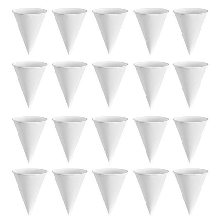 250 Pcs Cone Shape Paper Cups Disposable Cups Water Drinking Cups Water Ice Cups