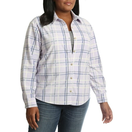 lee riders womens long sleeve knit fleece shirt