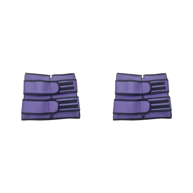 Entrenador de cintura Minnieouse Corsé de entrenamiento Recortador de cuerpo Mano de obra ajustable Suministros de Fitness multicolores de larga Púrpura SG 2Conjunto