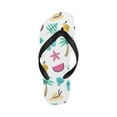 thumbnail image 4 of Unisex Flip Flops - Summer Beach Sandals - Pastel Palms - XL=W13/W14=M12/M13, 4 of 4