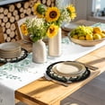 thumbnail image 4 of Black Daisy Bees Round 13 Inch Placemats Set of 2, Spring Farmhouse Honey Floral Rings HeatResistant Non Slip Place Mats for Dining Table, Wipeable Braided Kitchen Table Mats for Housewarming, 4 of 9
