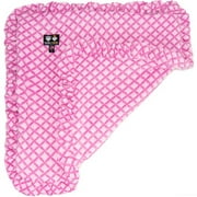 Bessie and Barnie Pink It Fence Luxury Ultra Plush Faux Fur Pet/ Dog Reversible Blanket (Multiple Sizes)