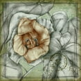 thumbnail image 2 of Goldberger, Jennifer 26x26 Gold Ornate Wood Framed with Double Matting Museum Art Print Titled - Postmark Tropicals IV, 2 of 4